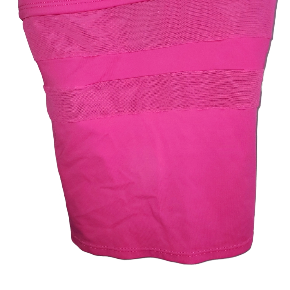 NIKE Pink Mesh Solid Edge Women's Tankini - Picture 3 of 16